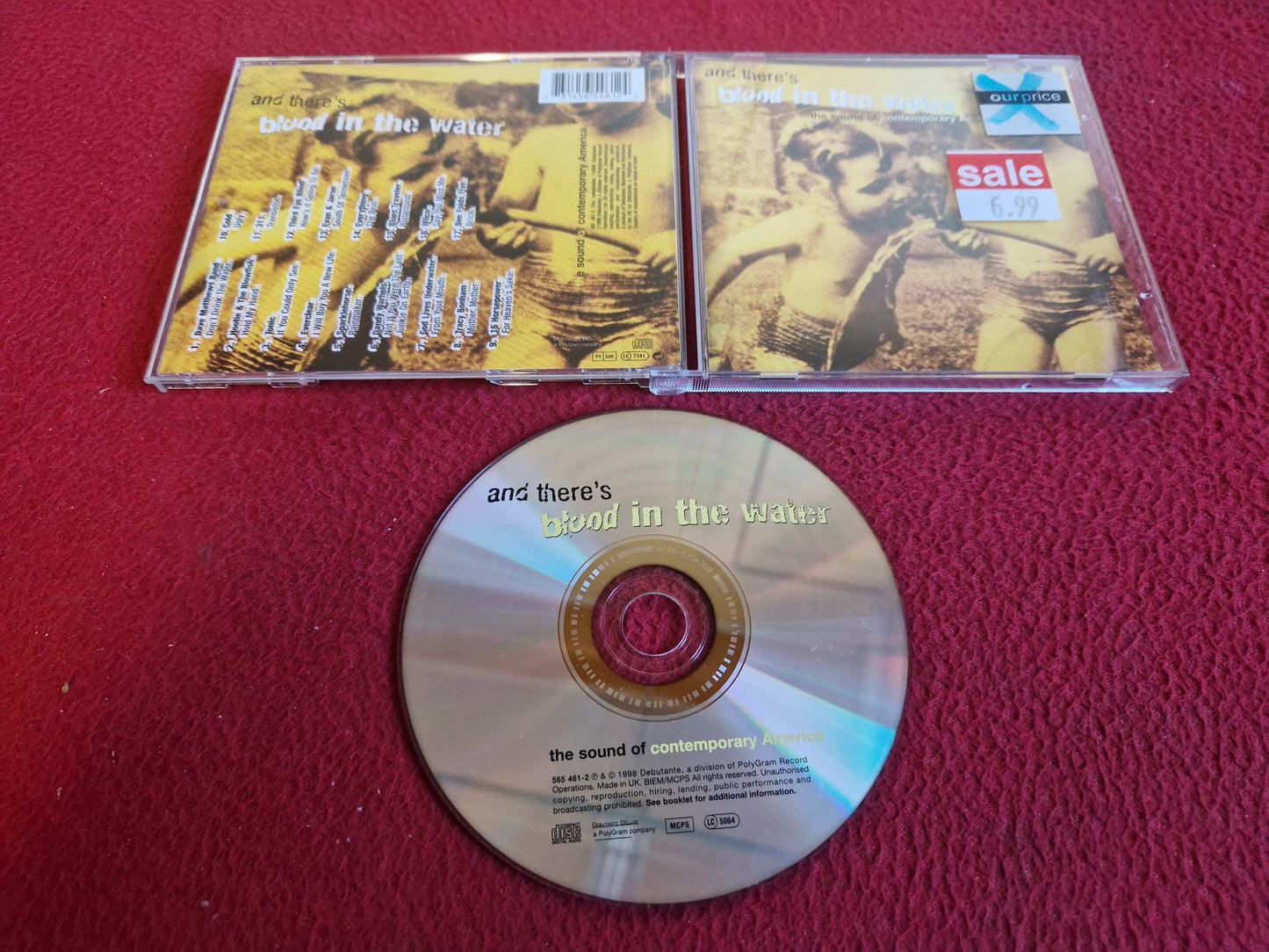VARIOUS - AND THERE'S BLOOD IN THE WATER THE SOUND OF CONTEMPORARY AMERICA CD