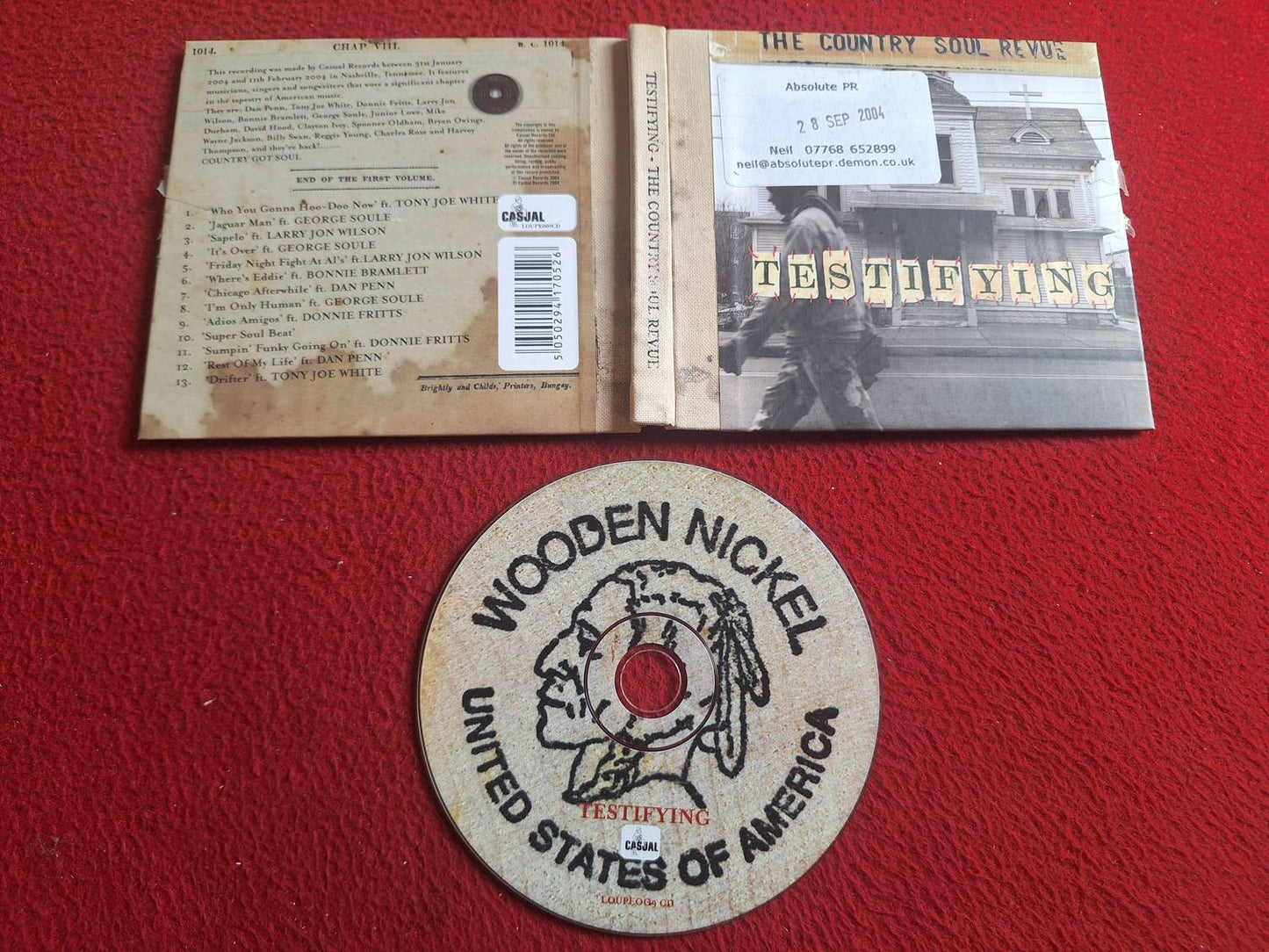 VARIOUS - TESTIFYING THE COUNTRY SOUL REVUE CD