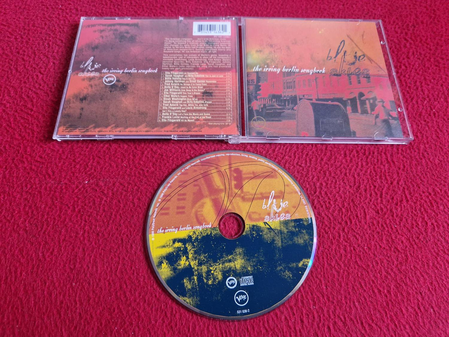 VARIOUS THE IRVING BERLIN SONGBOOK BLUE SKIES CD