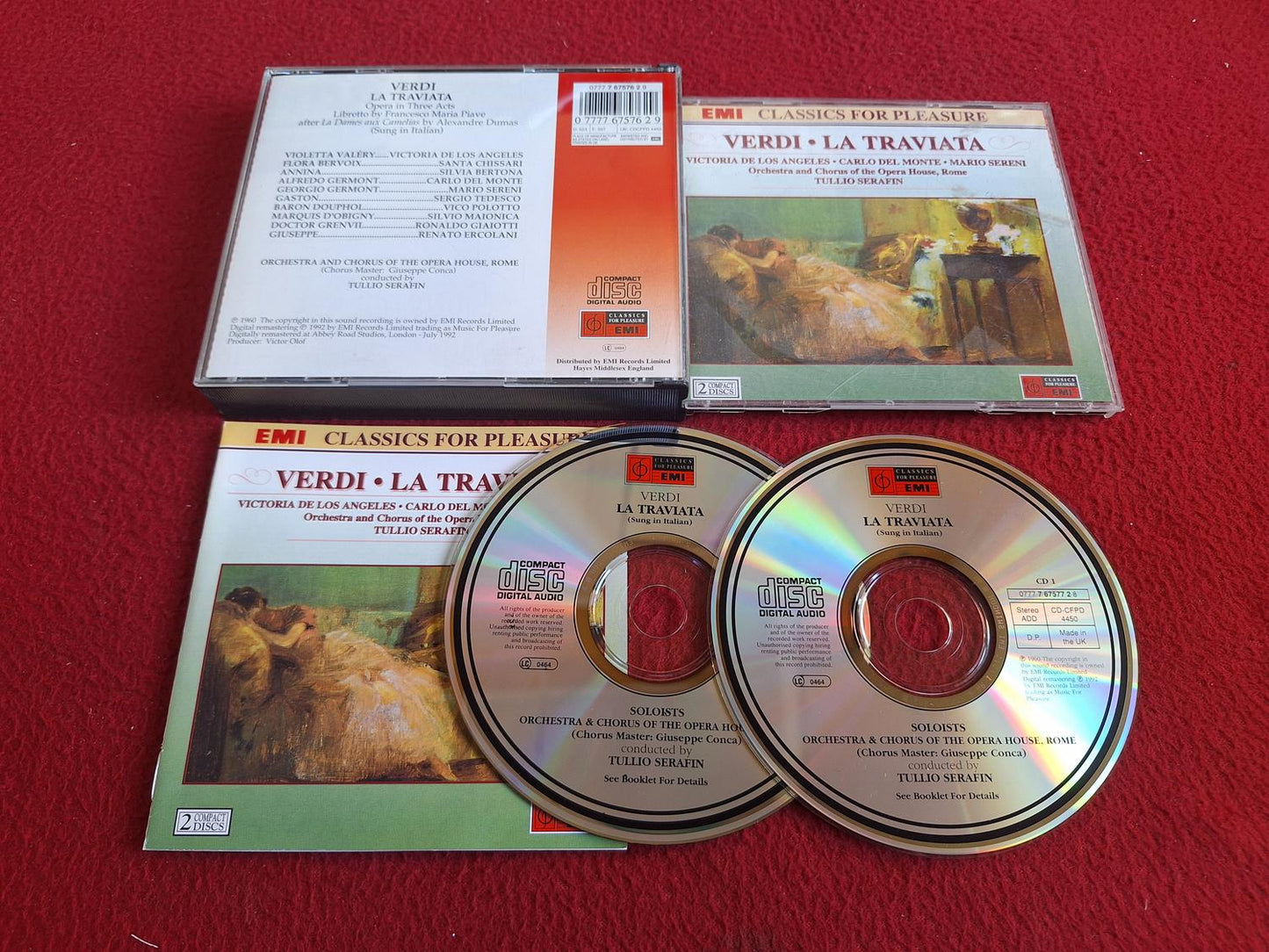 VERDI LA TRAVIATA - DE LOS ANGELES / DEL MONTE / SERENI CD BOX
