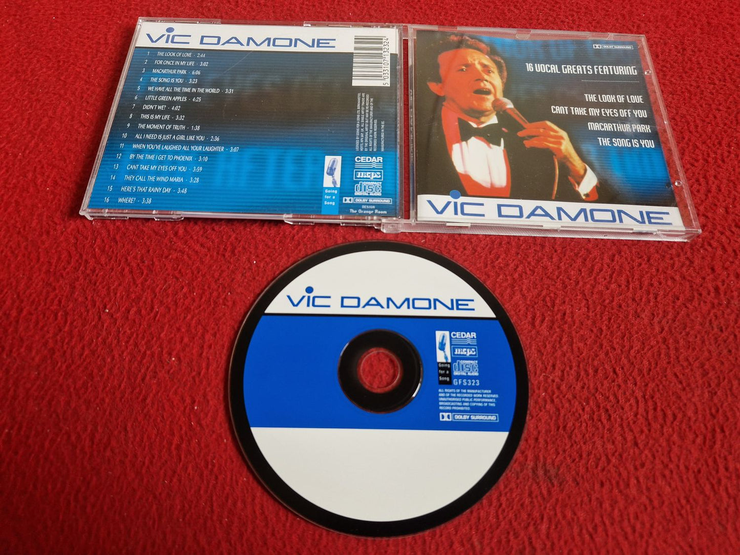 VIC DAMONE 16 VOCAL GREATS CD