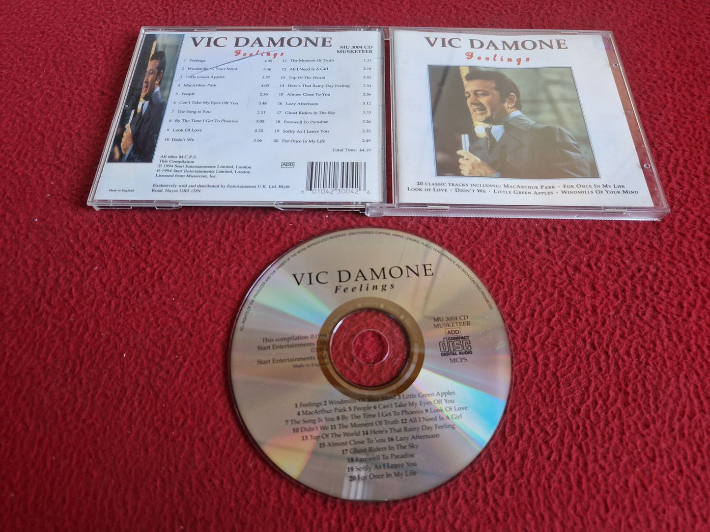 VIC DAMONE FEELINGS CD