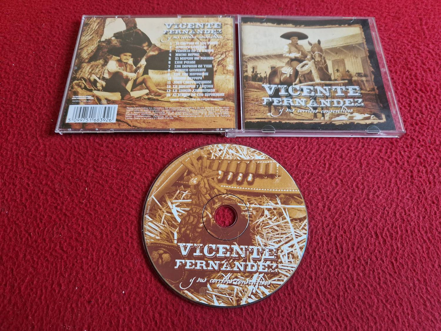 VICENTE FERNANDEZ Y SUS CORRIDOS CENSENTIDOS CD