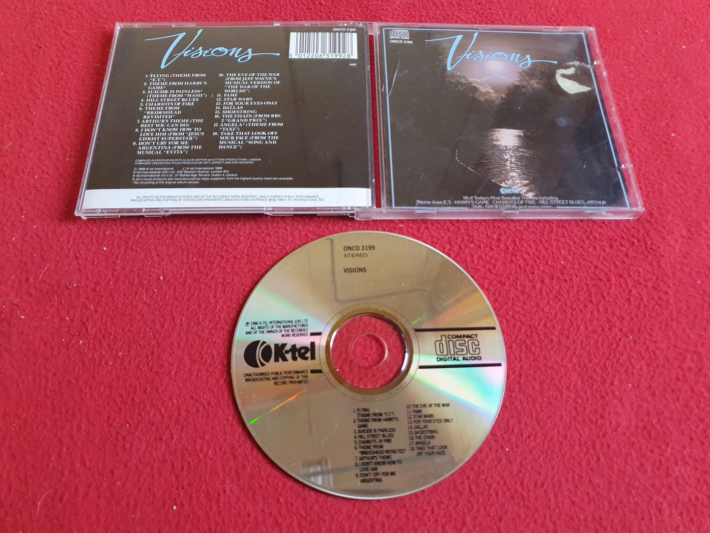 VISIONS - THEMES FROM E.T. / CHARIOTS OF FIRE / TAXI / SHOESTRING mfl till CD