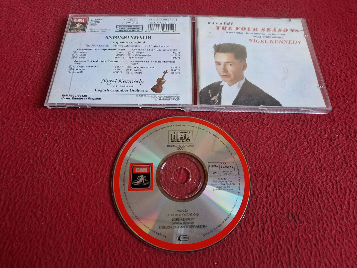 VIVALDI THE FOUR SEASONS - NIGEL KENNEDY CD