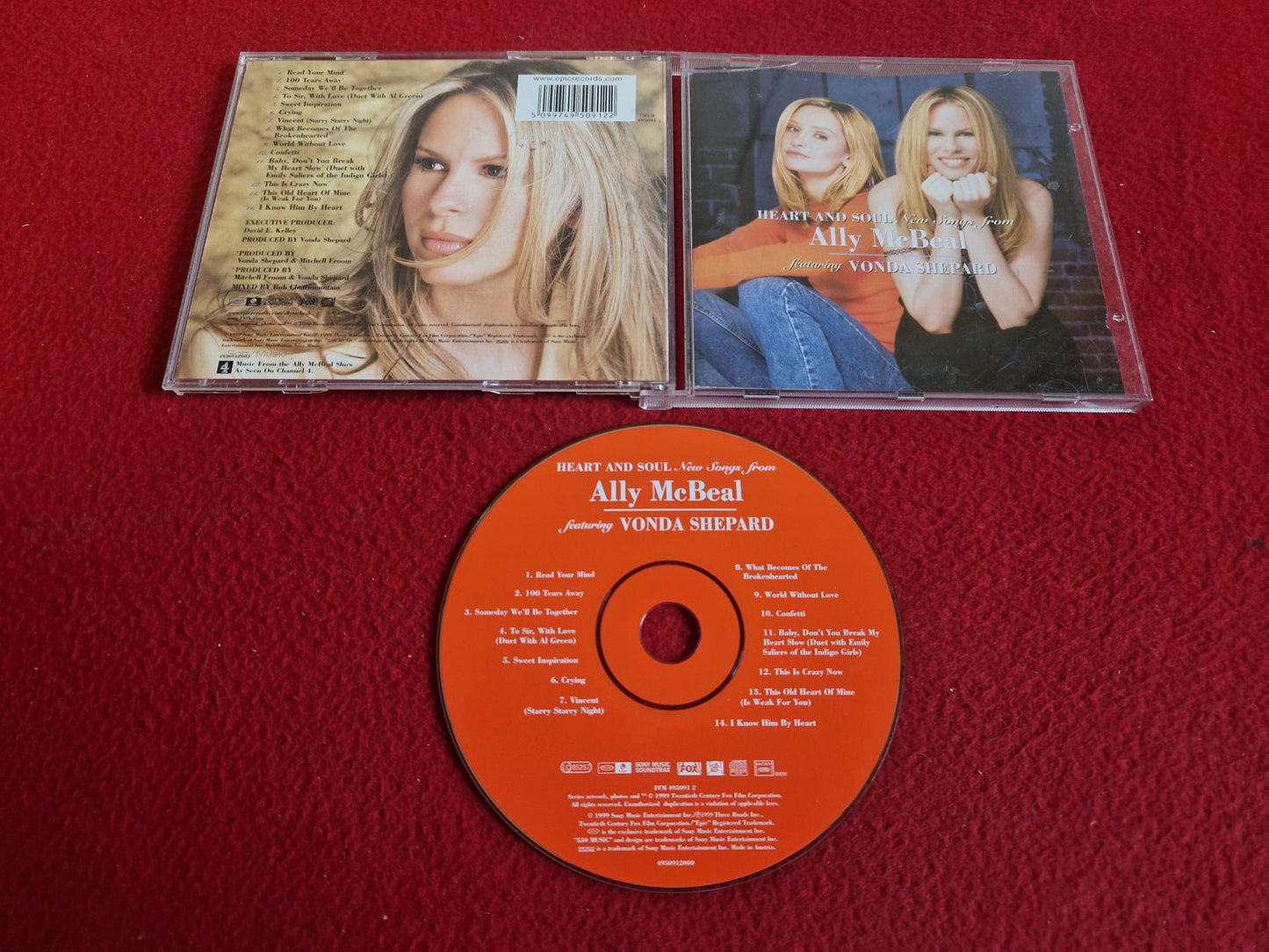 VONDA SHEPARD HEART AND SOUL NEW SONGS FROM ALLY MCBEAL CD