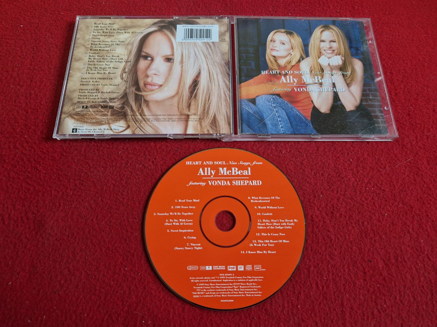 VONDA SHEPARD HEART AND SOUL NEW SONGS FROM ALLY MCBEAL till CD