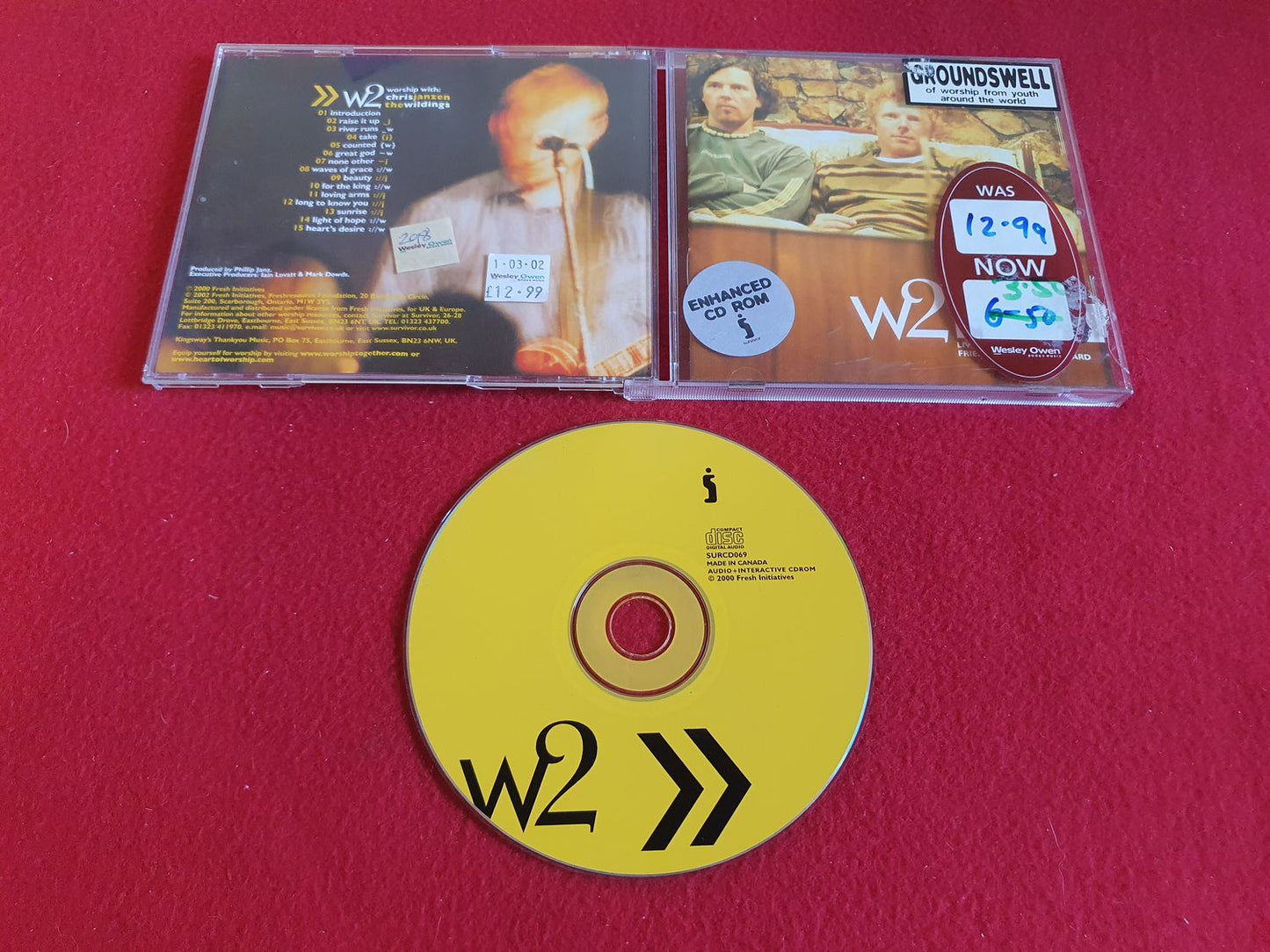 W2 WORSHIP WITH CHRIS JANZEN THE WILDINGS till CD