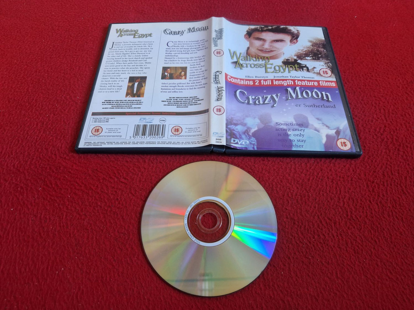 WALKING ACROSS EGYPT / CRAZY MOON DVD