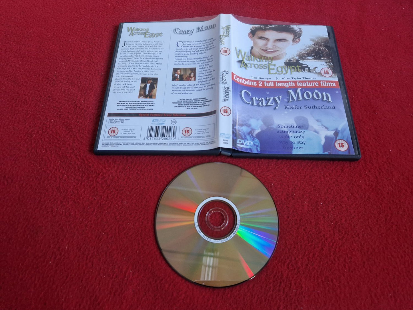 WALKING ACROSS EGYPT / CRAZY MOON till DVD