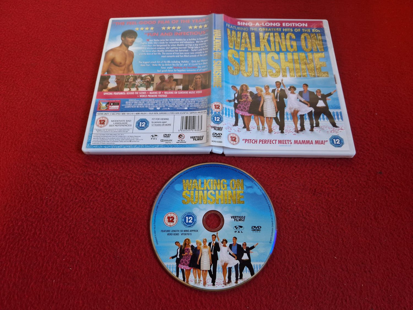 WALKING ON SUNSHINE DVD