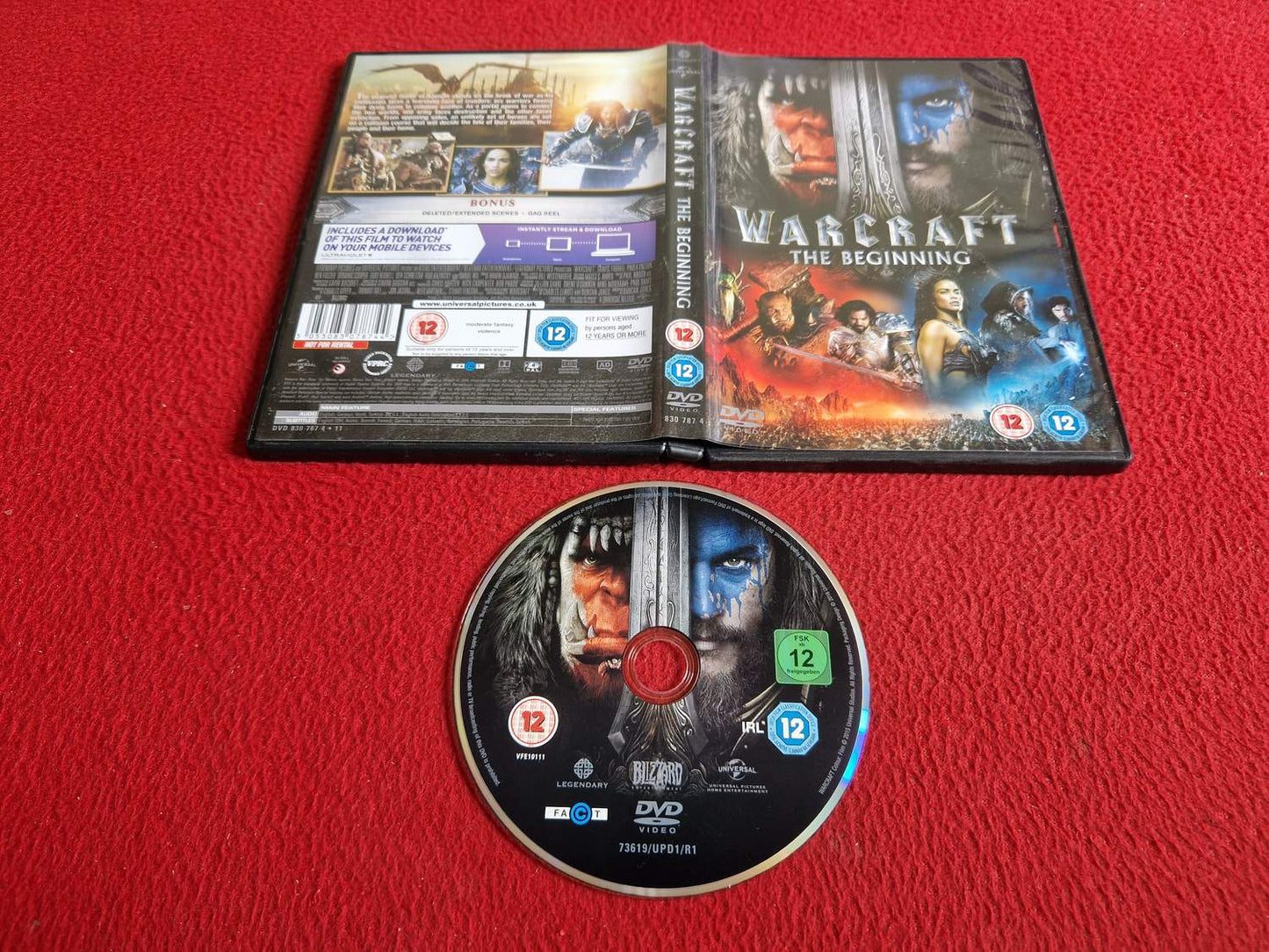 WARCRAFT THE BEGINNING DVD