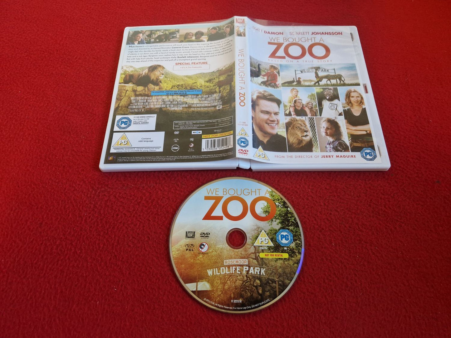 WE BOUGHT A ZOO DVD