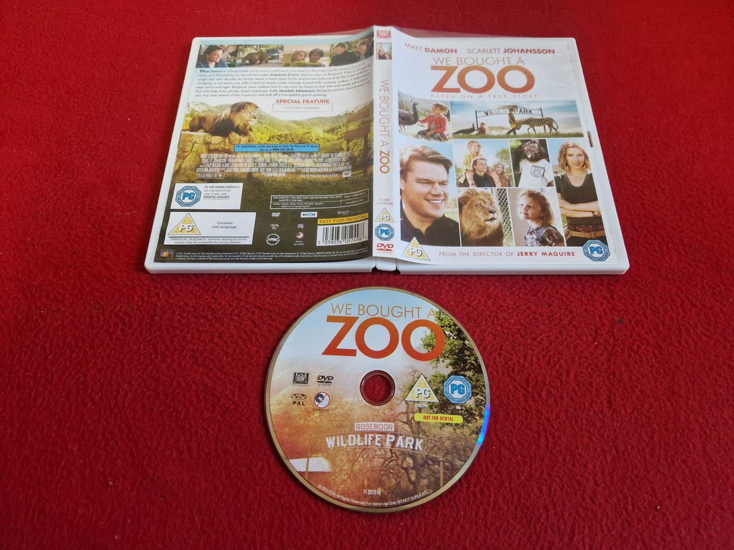WE BOUGHT A ZOO DVD