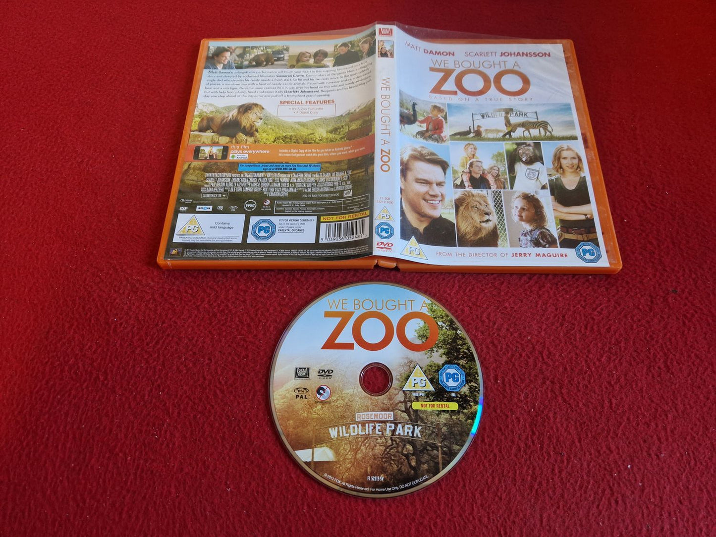 WE BOUGHT A ZOO DVD
