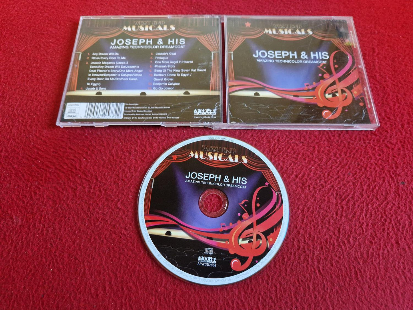 WEST END MUSICALS JOSEPH AND THE AMAZING TECHNICOLOR DREAMCOAT CD