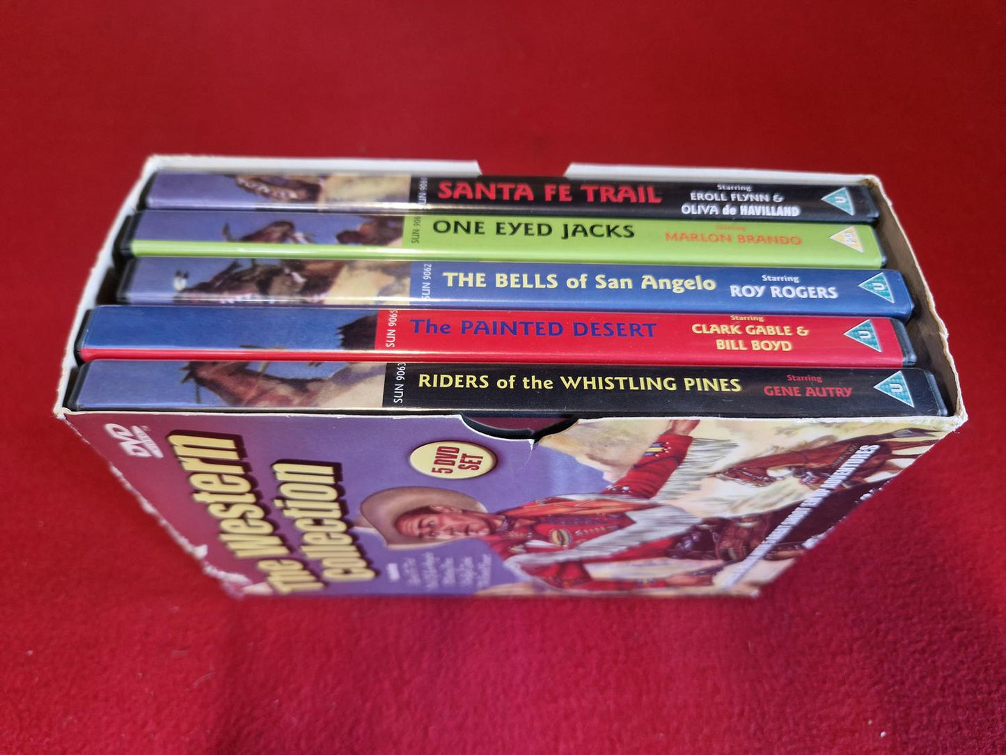 WESTERN COLLECTION SANTA FE TRAIL / BELLS OF SAN ANGELO mfl BOX till DVD