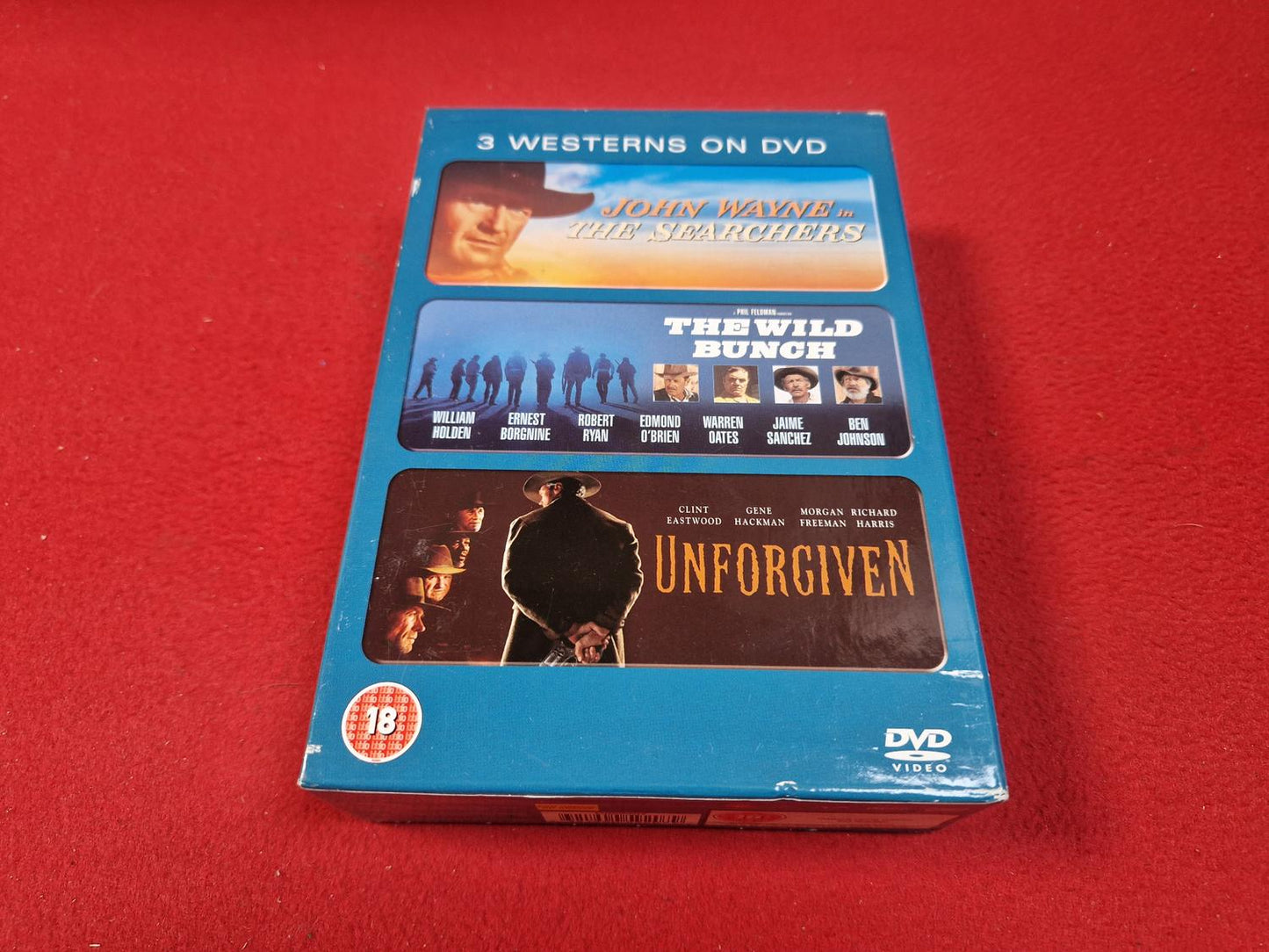 WESTERNS THE SEARCHERS / THE WILD BUNCH / UNFORGIVEN BOX till DVD