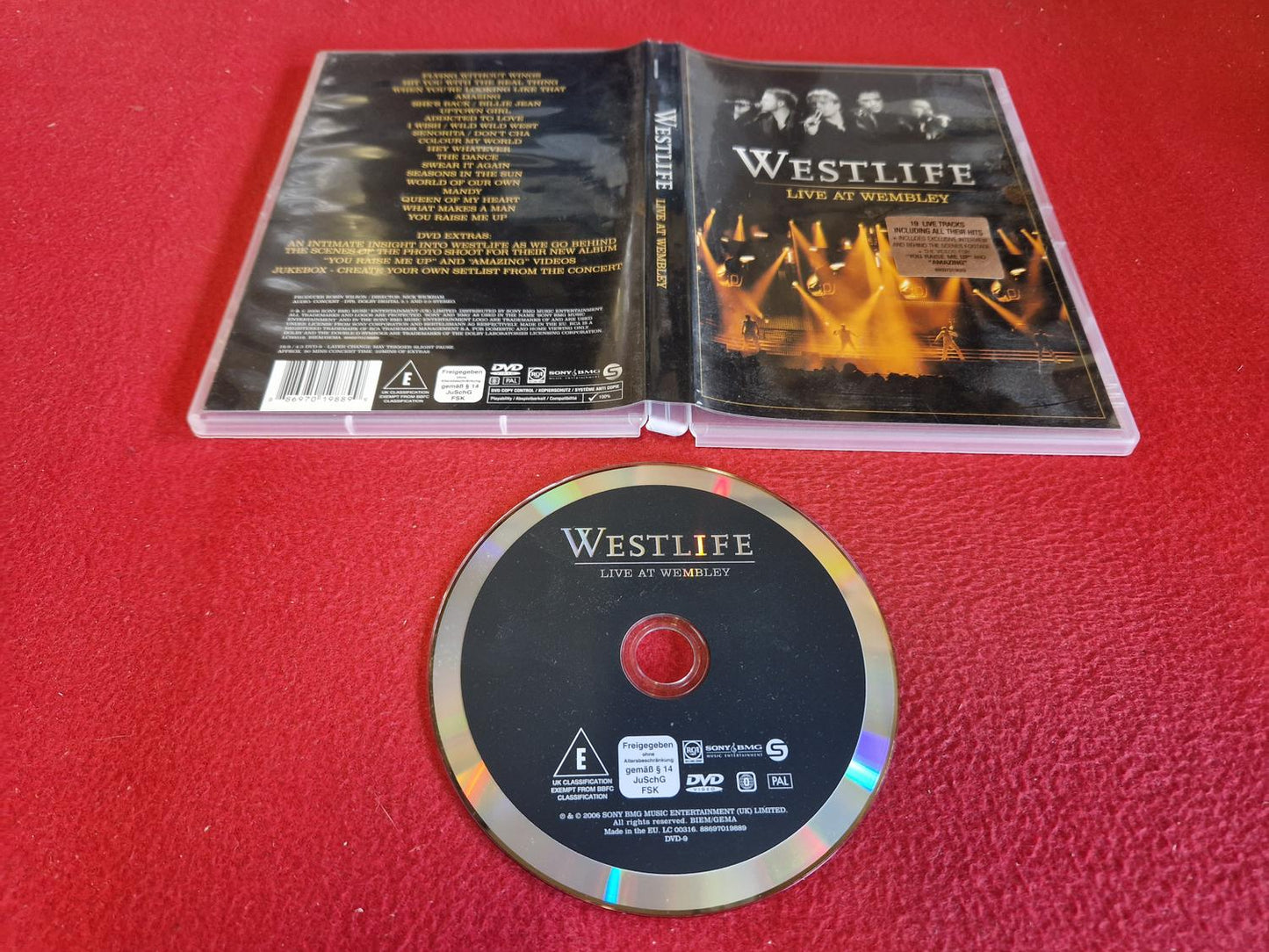 WESTLIFE LIVE AT WEMBLEY till DVD