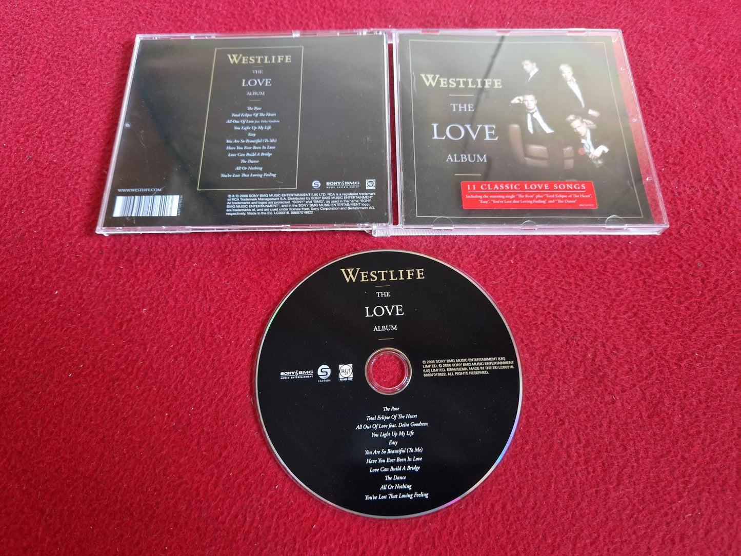 WESTLIFE THE LOVE ALBUM CD