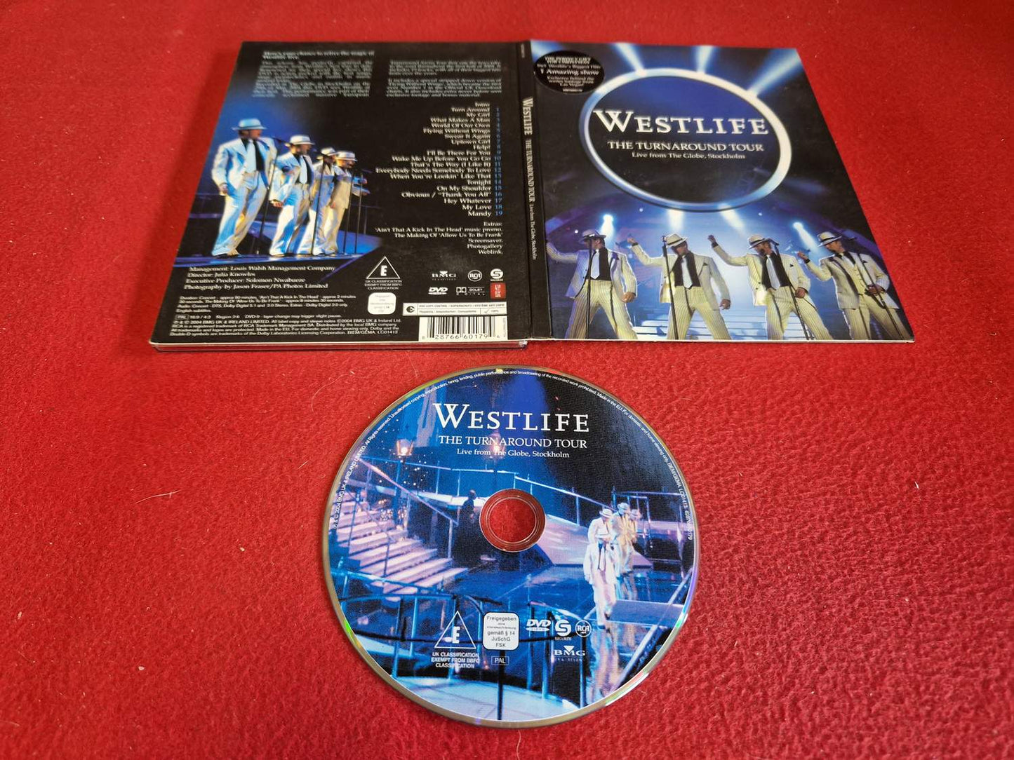 WESTLIFE THE TURNAROUND TOUR LIVE FROM THE GLOBE STOCKHOLM till DVD