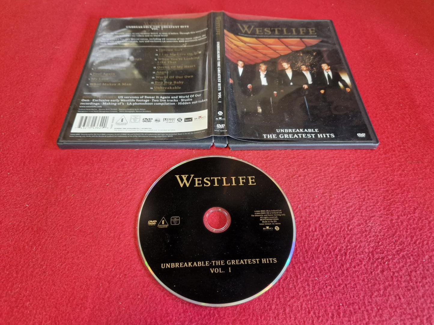 WESTLIFE UNBREAKABLE THE GREATEST HITS VOL 1 till DVD