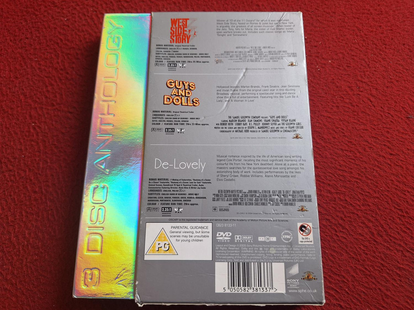 WEST SIDE STORY / GUYS AND DOLLS / DE-LOVELY BOX DVD