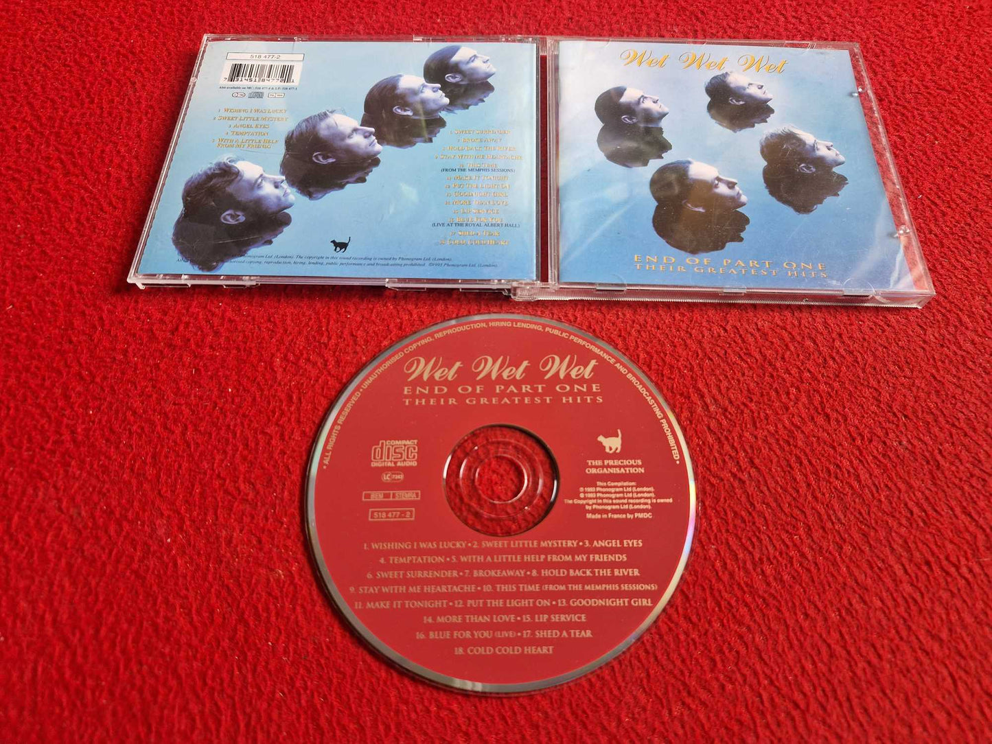 WET WET WET END OF PART ONE THEIR GREATEST HITS CD