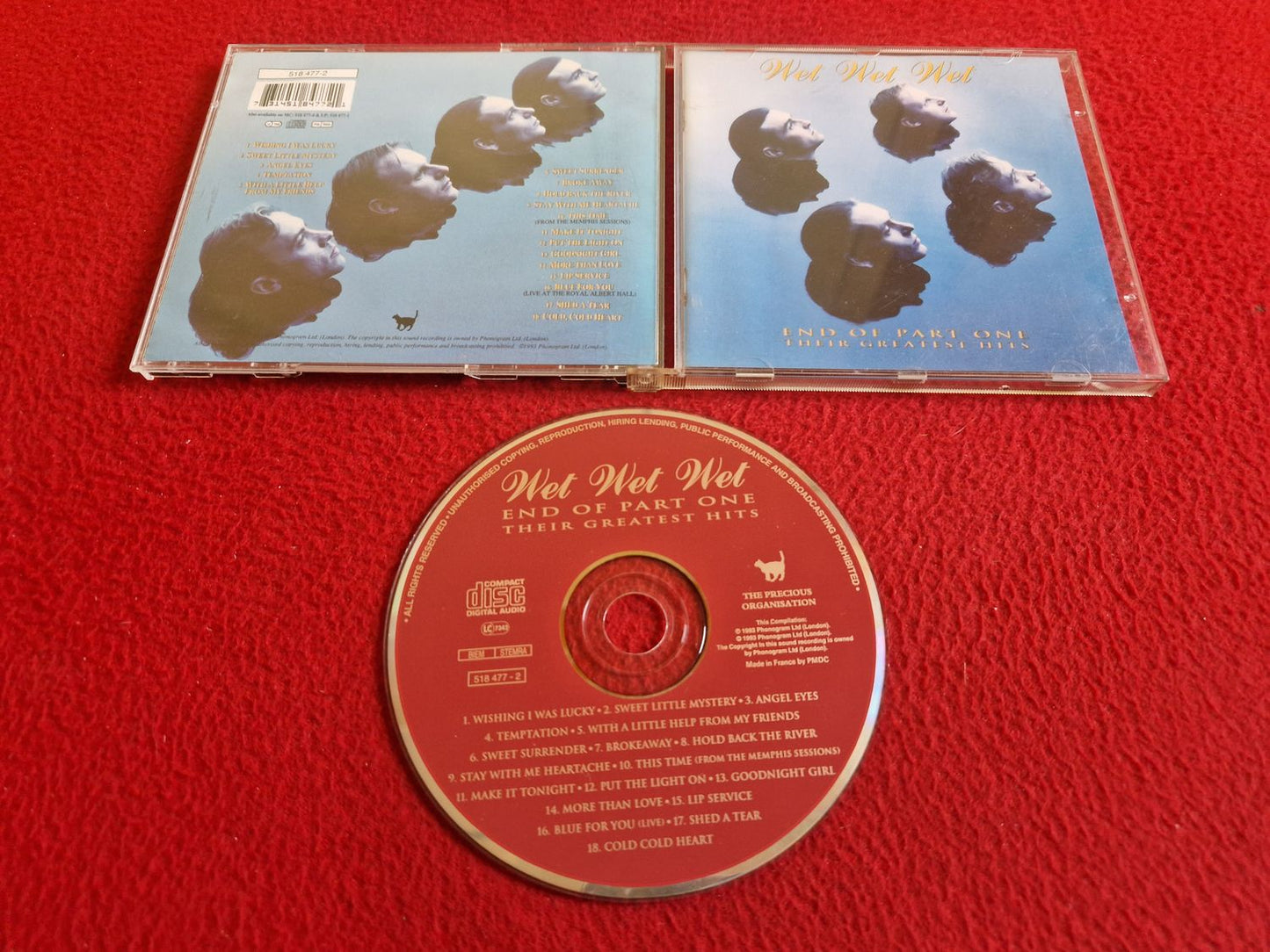 WET WET WET END OF PART ONE THEIR GREATEST HITS CD