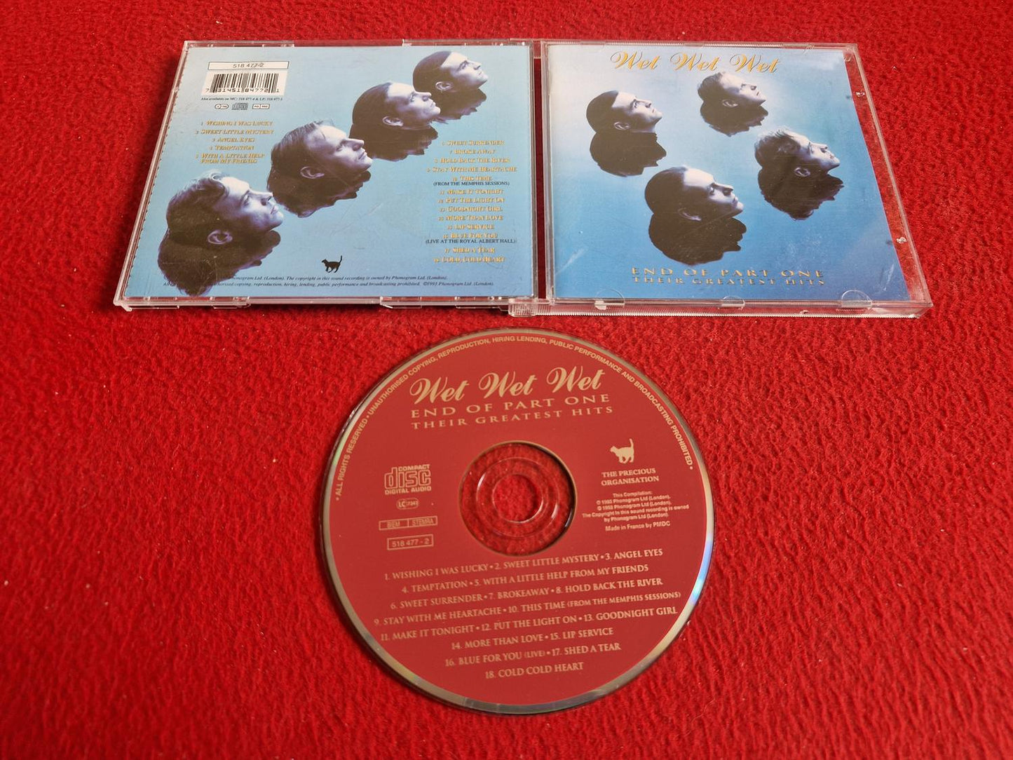WET WET WET END PF PART ONE THEIR GREATEST HITS CD