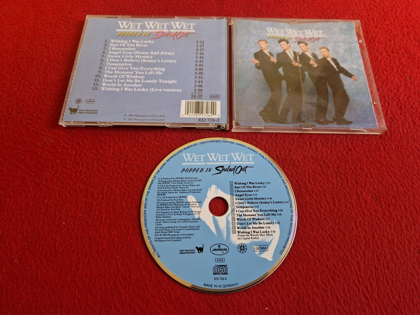 WET WET WET POPPED IN SOULED OUT CD