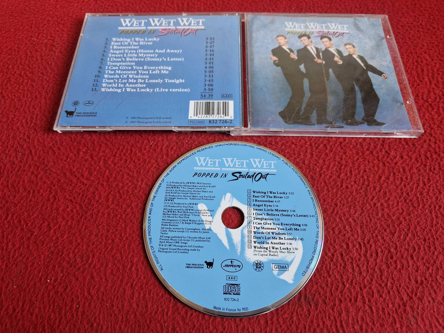 WET WET WET POPPED IN SOULED OUT CD