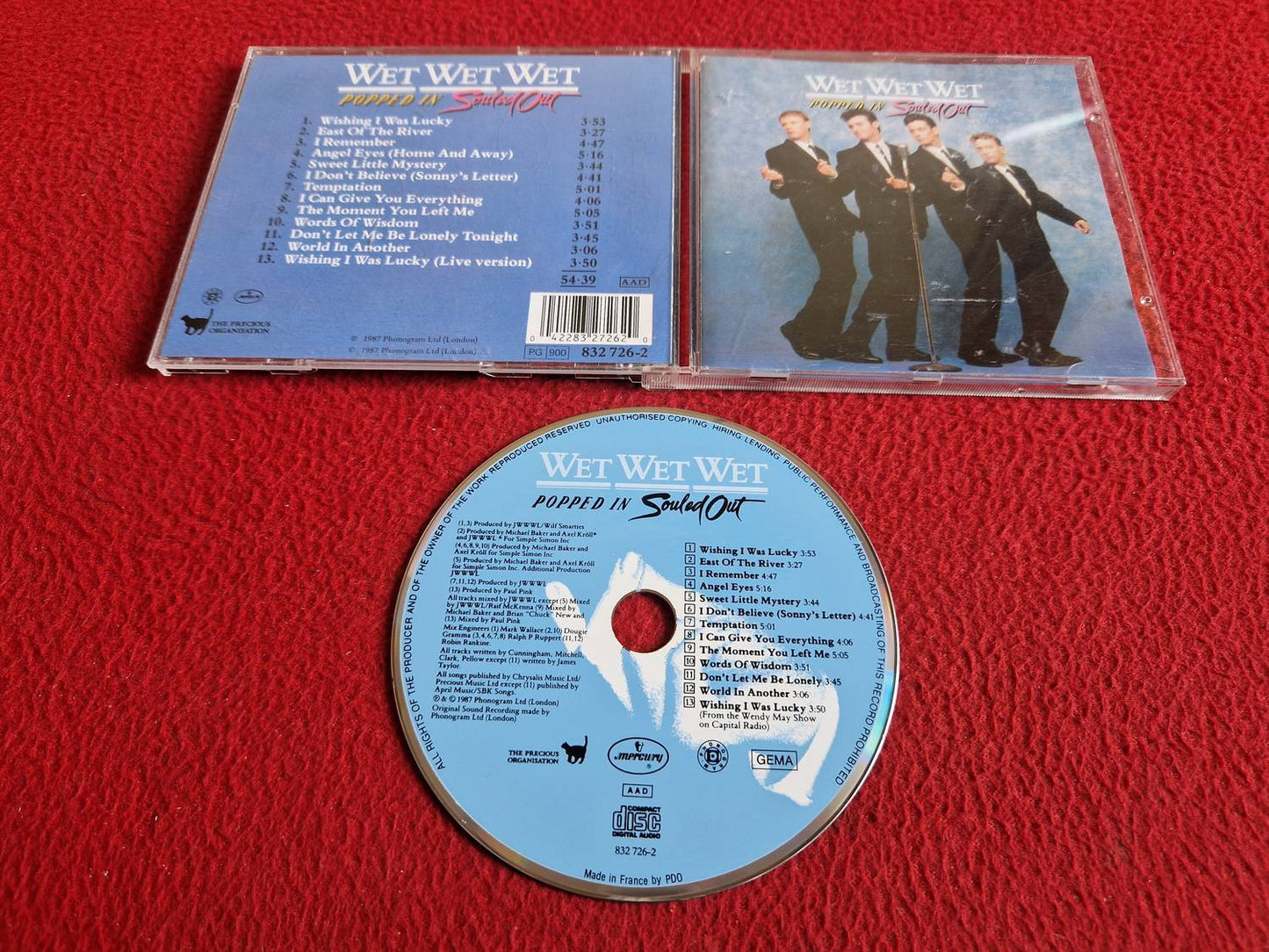 WET WET WET POPPED IN SOULED OUT CD