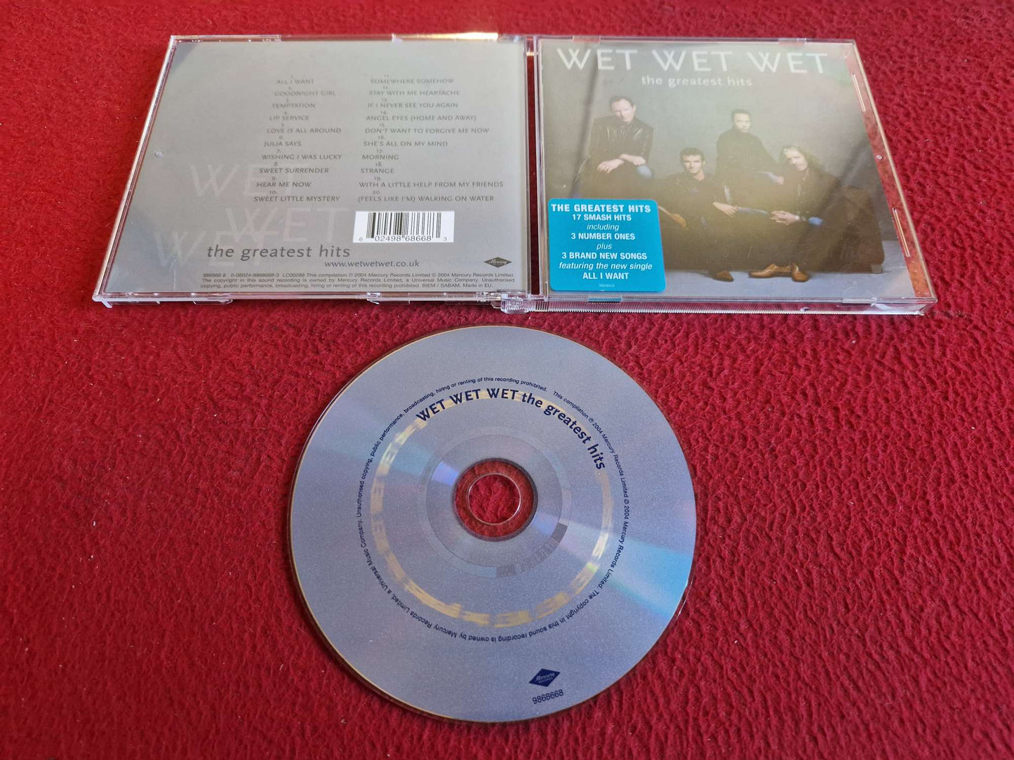 WET WET WET THE GREATEST HITS CD