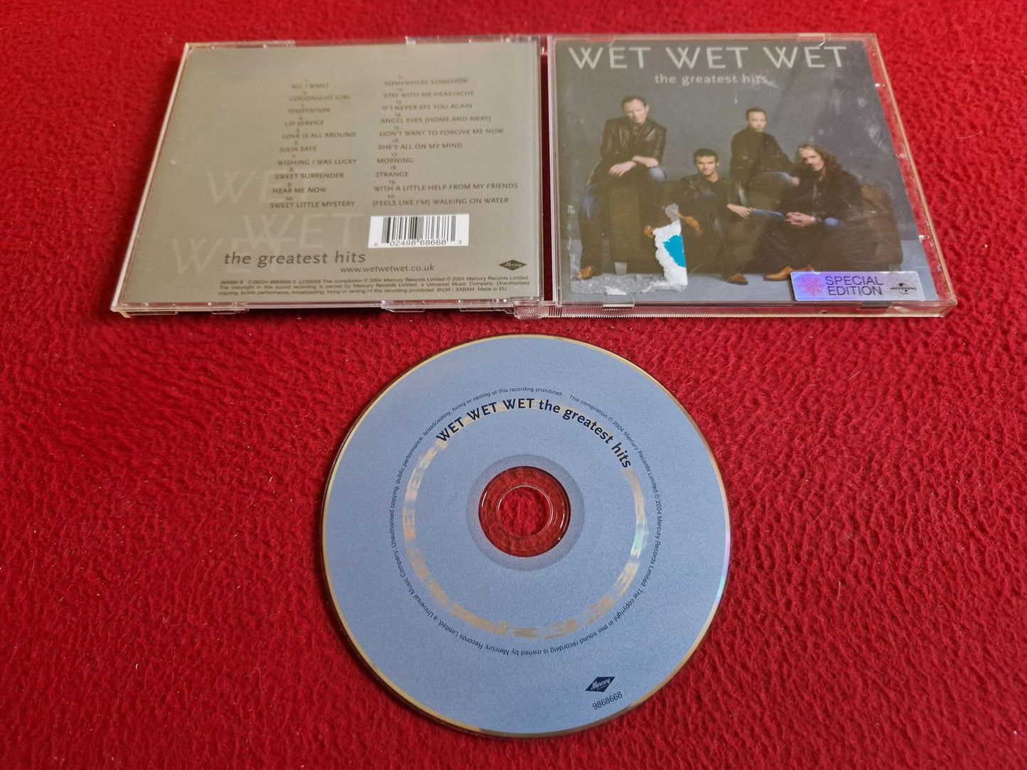 WET WET WET THE GREATEST HITS CD