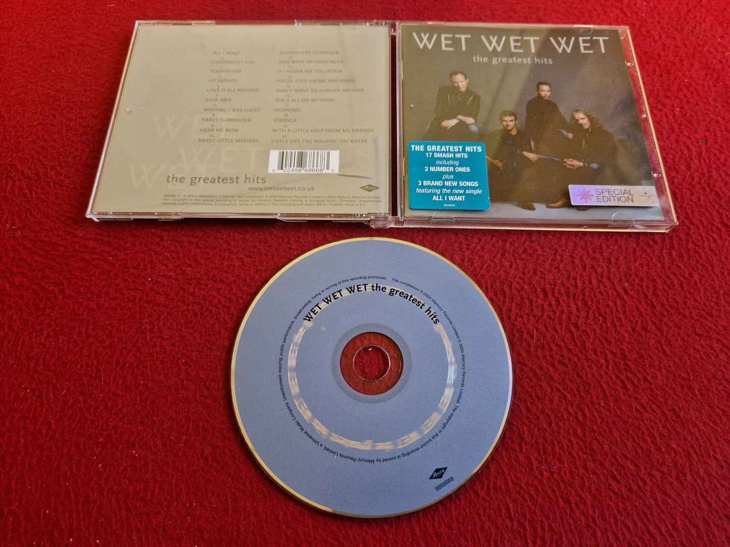 WET WET WET THE GREATEST HITS CD