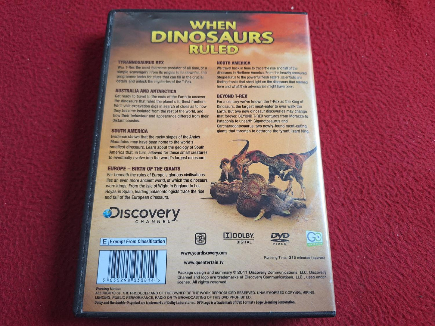 WHEN DINOSAURS RULED BOX DVD