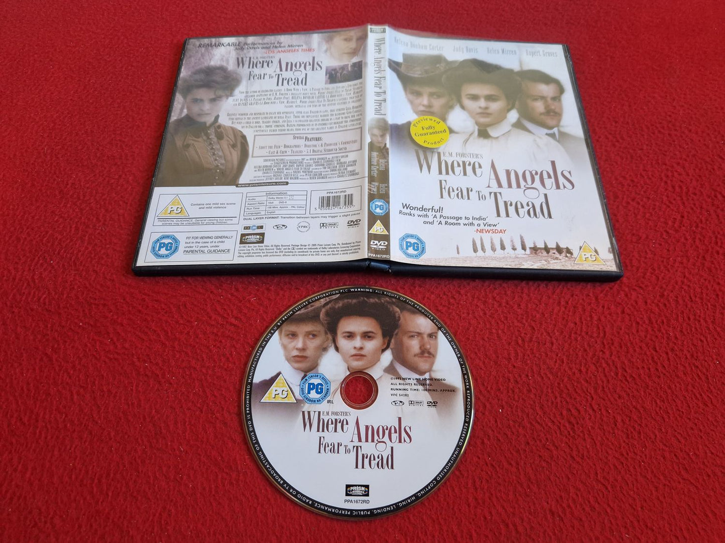 WHERE ANGELS FEAR TO TREAD DVD