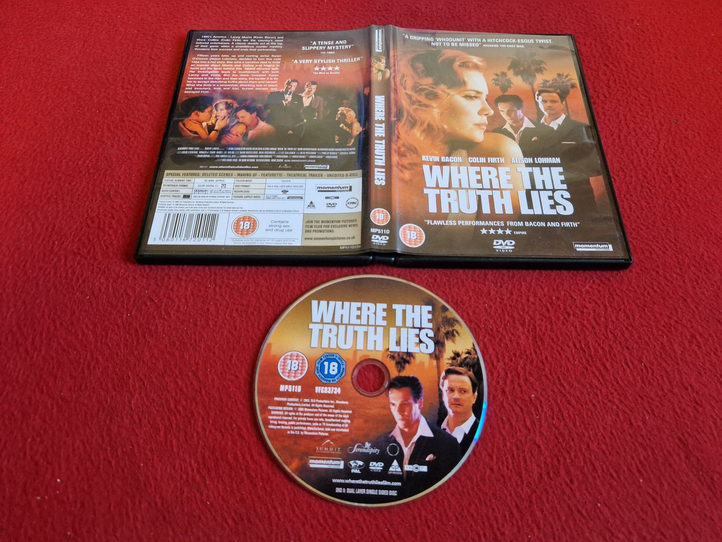 WHERE THE TRUTH LIES DVD