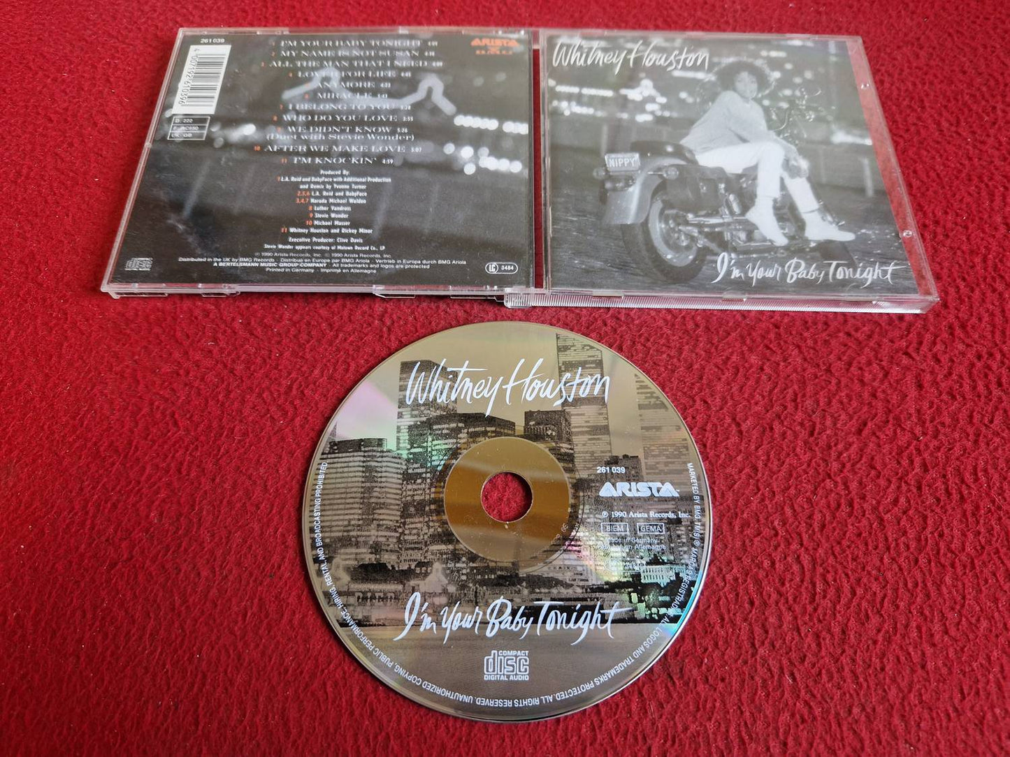 WHITNEY HOUSTON I'M YOUR BABY TONIGHT CD