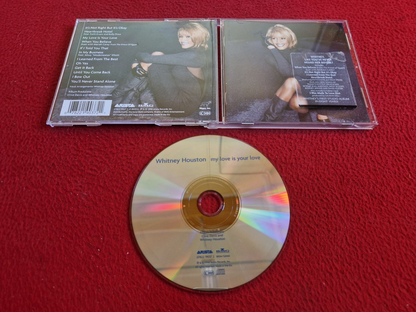 WHITNEY HOUSTON MY LOVE IS YOUR LOVE CD
