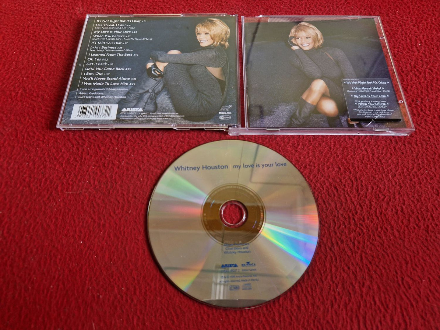 WHITNEY HOUSTON MY LOVE IS YOUR LOVE CD