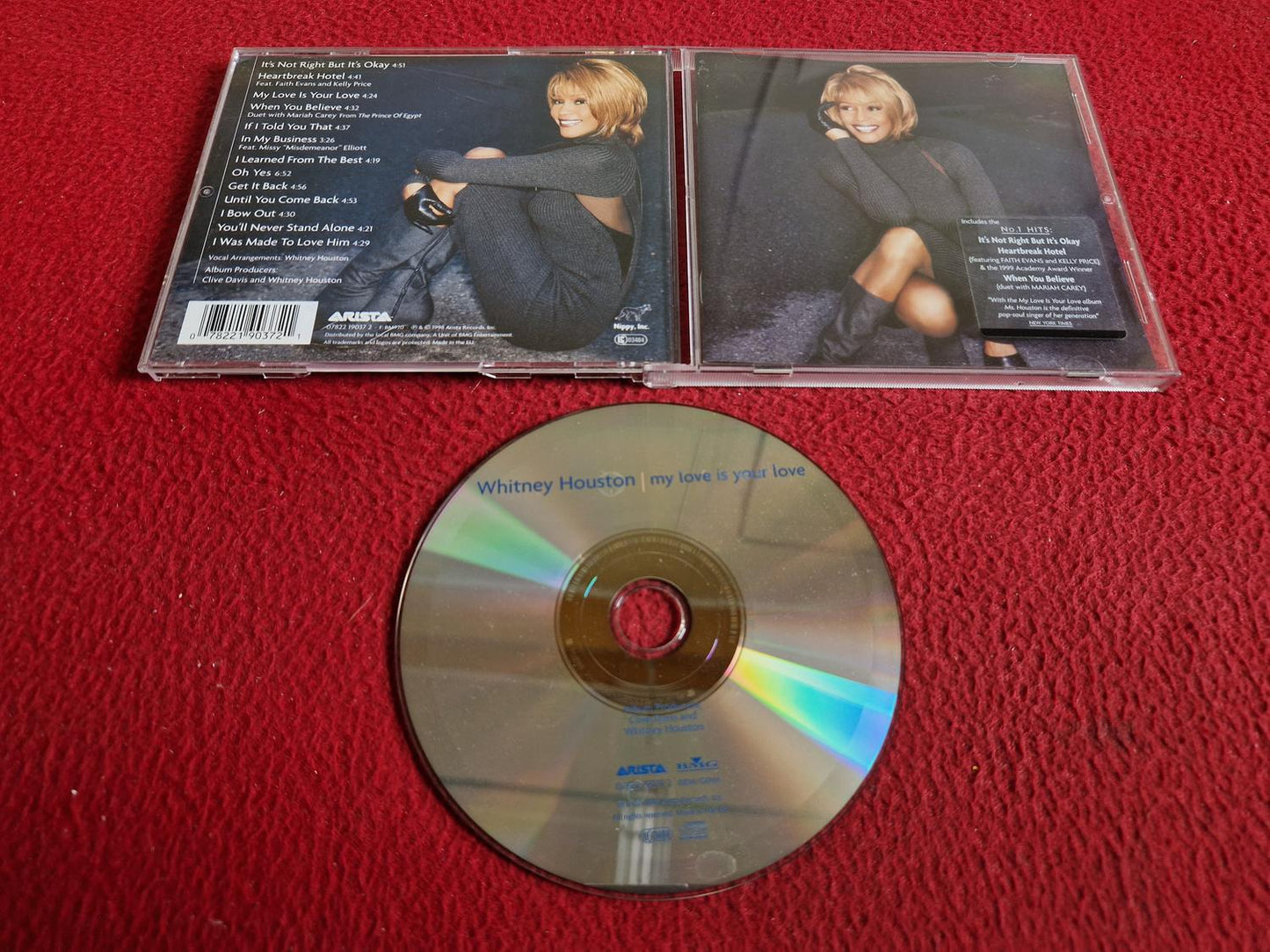 WHITNEY HOUSTON MY LOVE IS YOUR LOVE CD