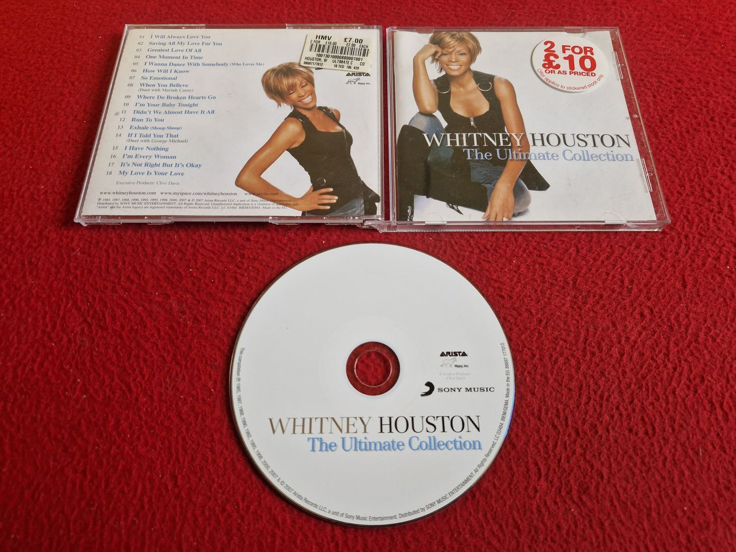 WHITNEY HOUSTON THE ULTIMATE COLLECTION CD