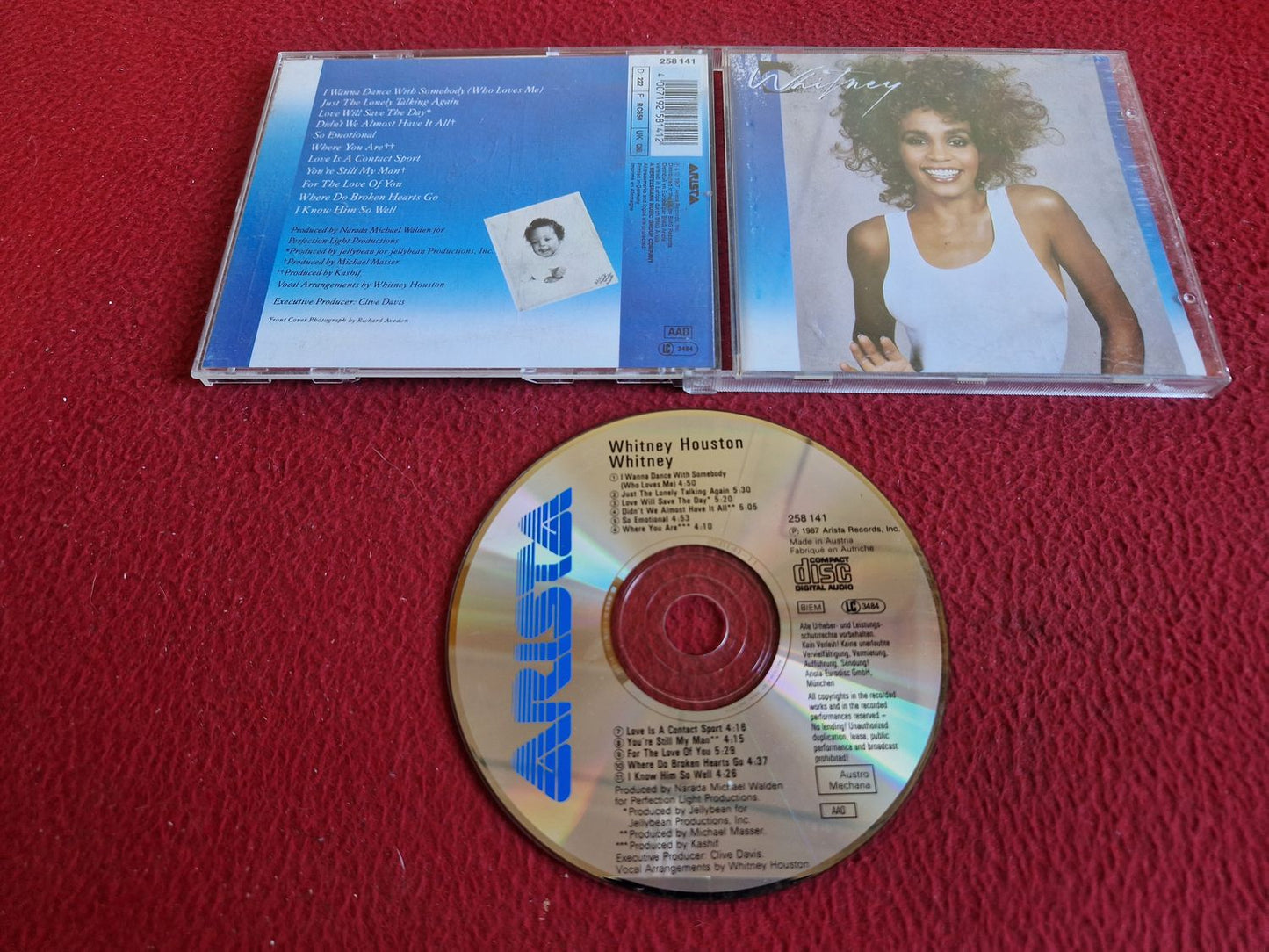 WHITNEY HOUSTON WHITNEY CD