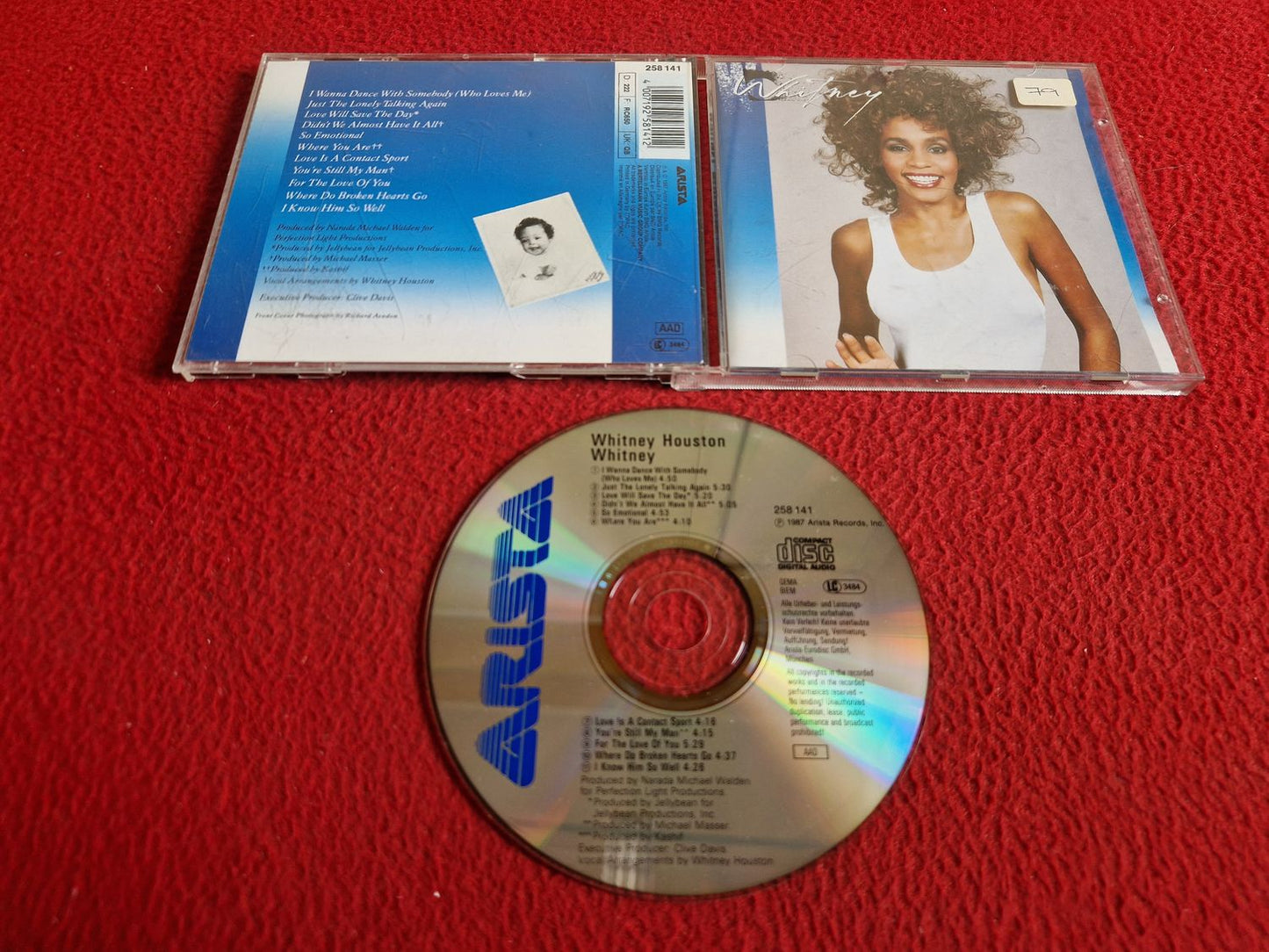 WHITNEY HOUSTON WHITNEY CD