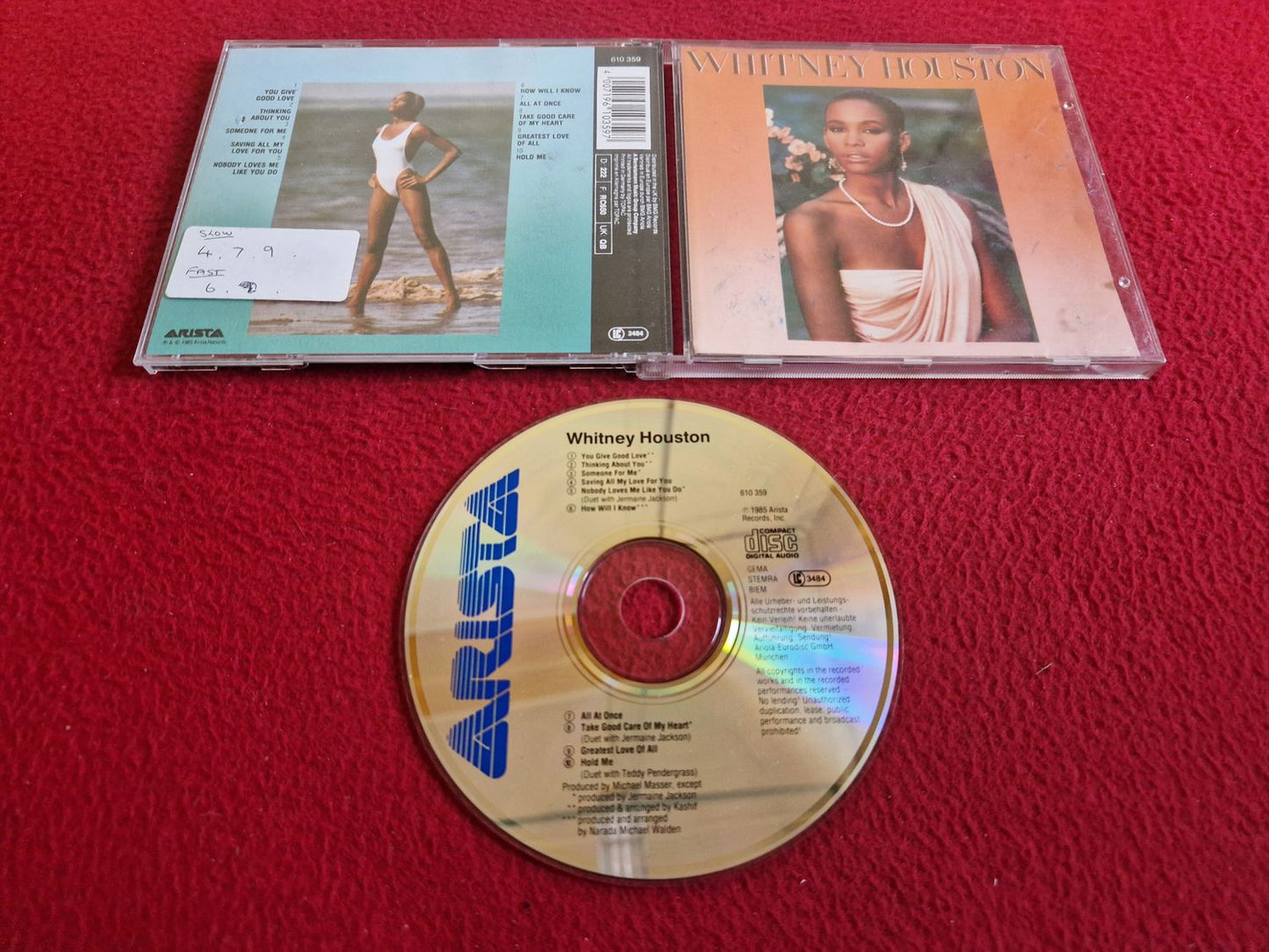 WHITNEY HOUSTON - WHITNEY HOUSTON CD