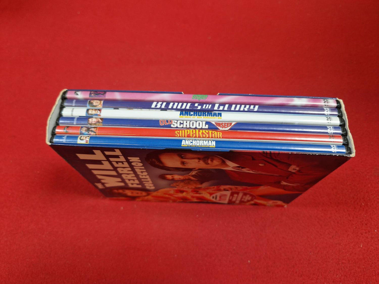 WILL FERRELL COLL. ROXBURY / BLADES OF GLORY / SUPERSTAR mfl BOX till DVD