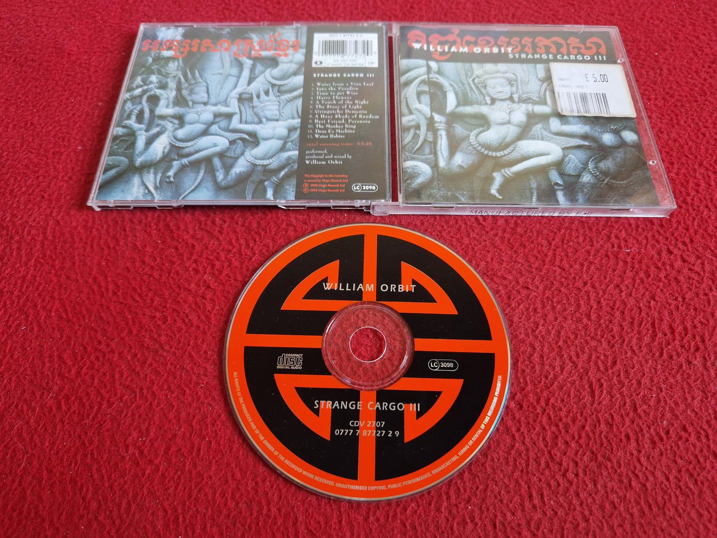 WILLIAM ORBIT STRANGE CARGO III CD
