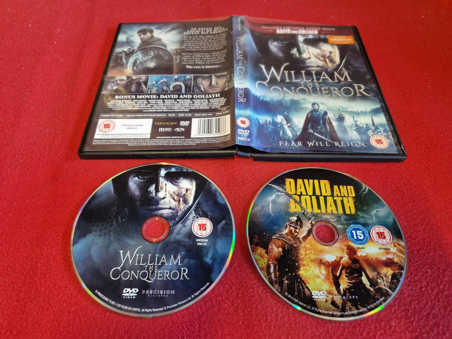 WILLIAM THE CONQUEROR + BONUS DAVID AND GOLIATH till DVD